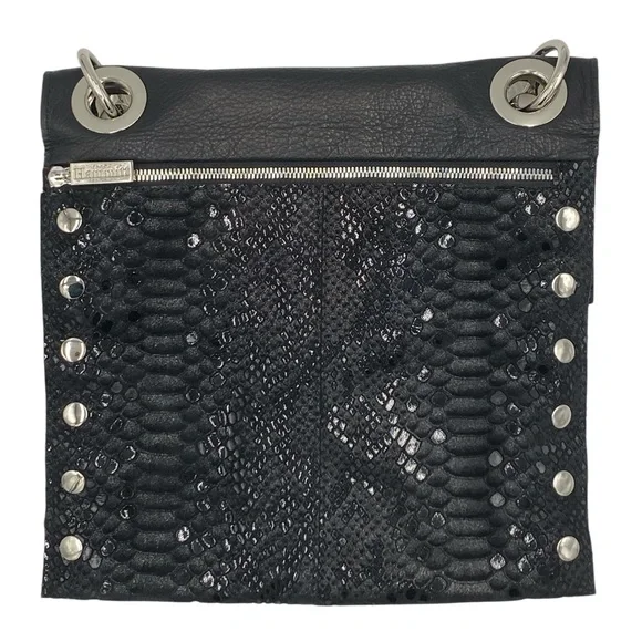 Hammitt Montana Large Reversible Black Leather Crossbody Bag RARE - Picture 5 of 10
